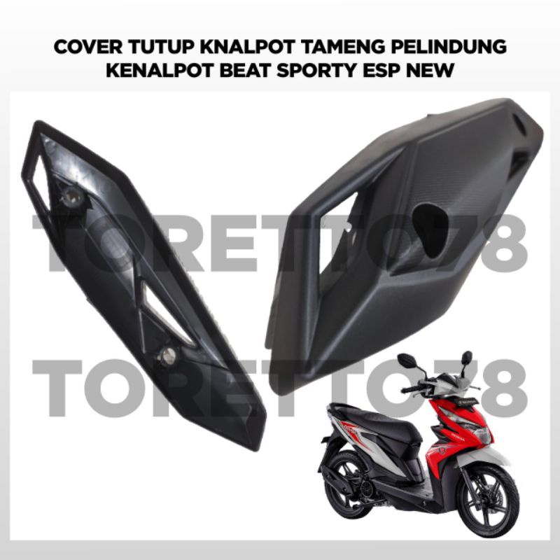 COVER KNALPOT ABS TAMENG KNALPOT ABS HONDA BEAT FI / BEAT ESP 2012 UP MERK LOKAL