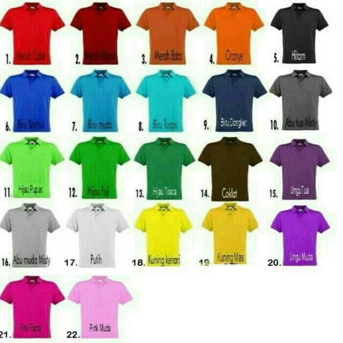 Polo Shirt Cewek Kuning/ Kaos Polo Wanita/ Kaos Seragam