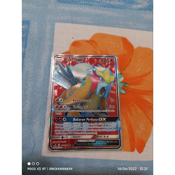 Kartu pokemon Bahasa Indonesia entei gx