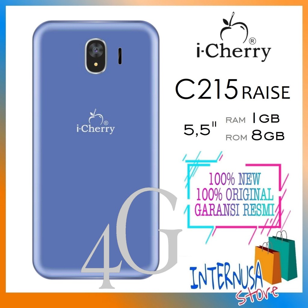 HP iCHERRY C215 RAISE 4G - HP ANDROID 4G MURAH RAM 1GB ROM 8GB - SMARTPHONE - HP ANDROID MURAH