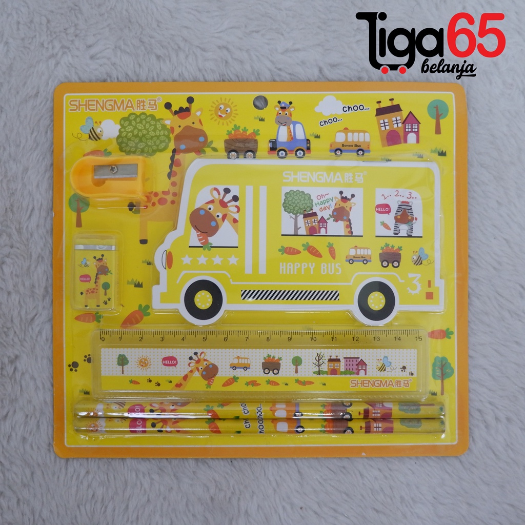 365 STATIONERY SET #41180 Buku &amp; Alat Tulis Anak / Karakter Fancy Gambar Lucu