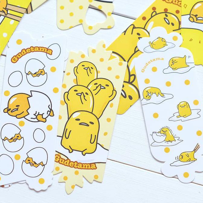 

BEST SELLER Gudetama Paper Bookmark Set / Pembatas Buku / Klip Kertas TERJAMIN