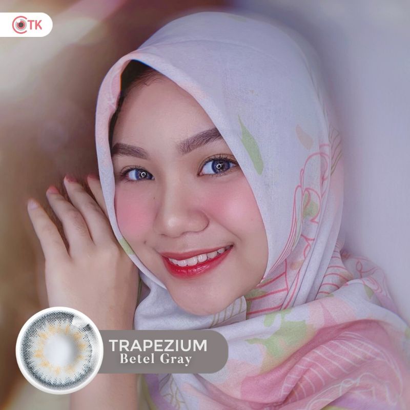 Softlens TRAPEZIUM 14.5 MM BETEL GREY MINUS -0.50 S.D -6.00 by CTK