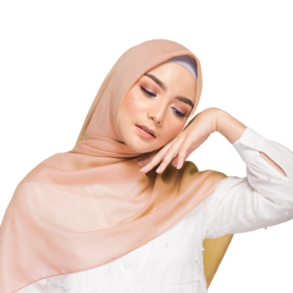 elzatta Jilbab Segi Empat Keisha Sadia Basic 2-718 - Coklat Lesu