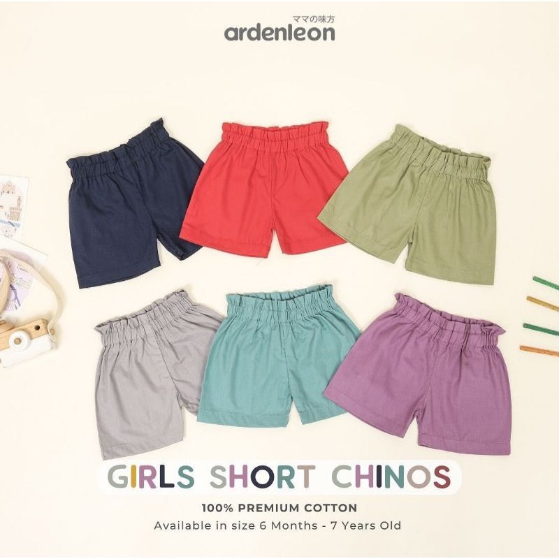 Ardenleon Celana Pendek Anak Perempuan Girl Short Chinos