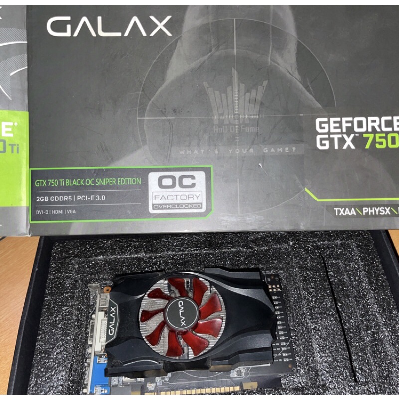 VGA GTX 750Ti 2GB DDR5 GALAX OC BLACKSNIPER