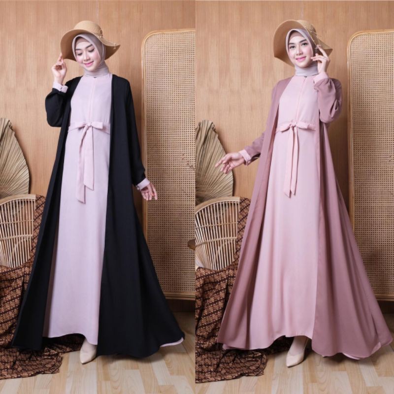 GAMIS SYARI/ GAMIS POLOS HITAM / GAMIS CASUAL / GAMIS DUSTY PINK / GAMIS PUTIH