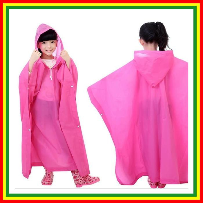 Raincoat Jas Hujan ~ Jas Hujan Eva Lightweight Raincoat Anak Anak Kuning