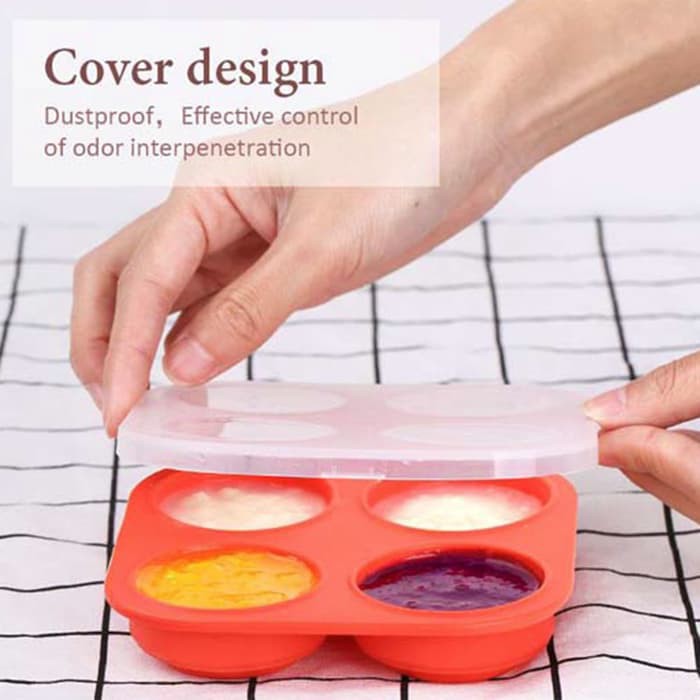 Babyqlo Cetakan Es Collapsible Silicone Ice Cube Trays FC8009