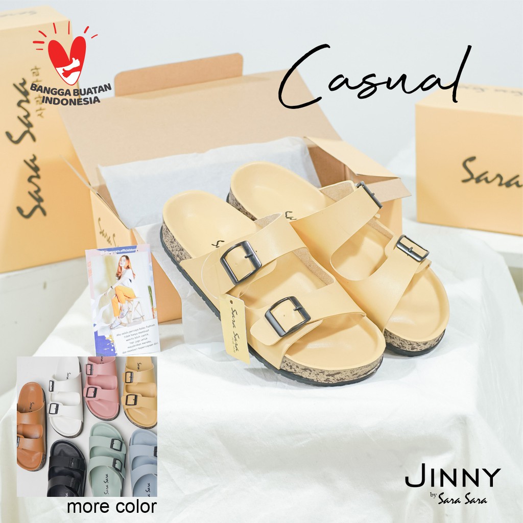 SANDAL SLOP CASUAL WANITA SARA SARA JINNY-Sendal cewek kekinian-8