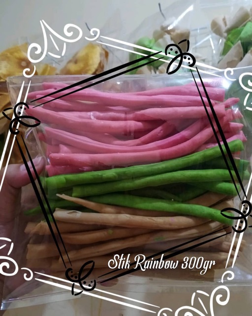 

Kripik murah | stick rainbow | makanan ringan | camilan murah