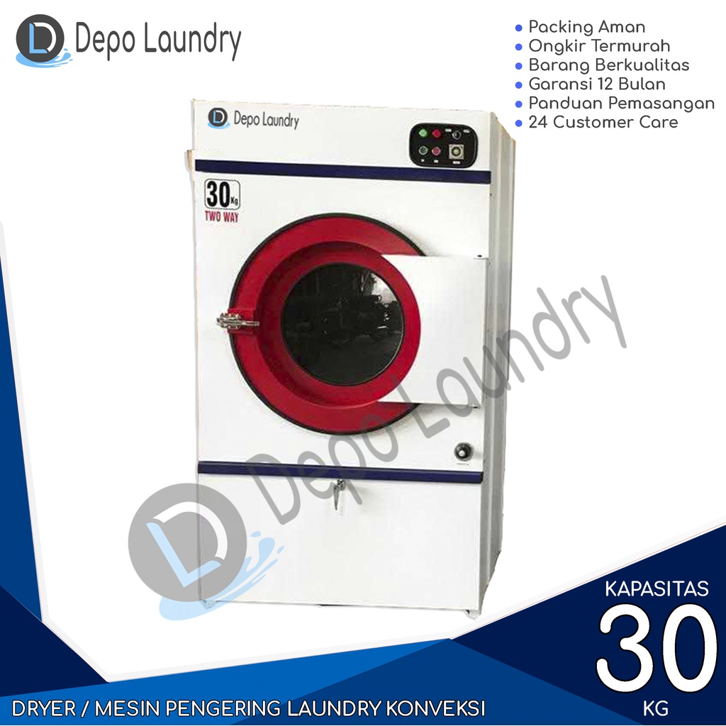 Dryer / Mesin pengering 30Kg 2 putaran