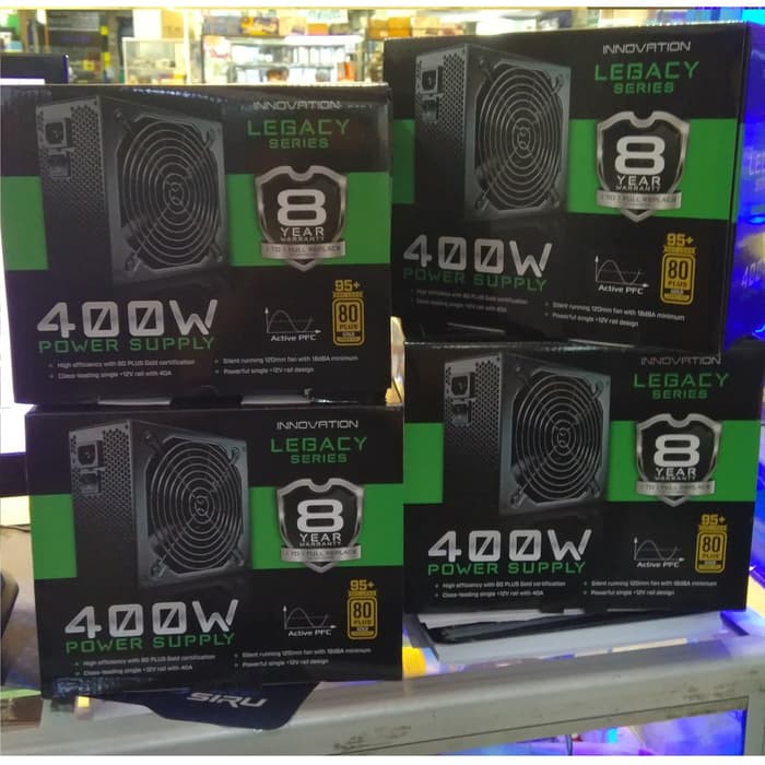 Power Supply PSU Innovation Legacy 400W 400 W 80plus 80 Plus + Gold