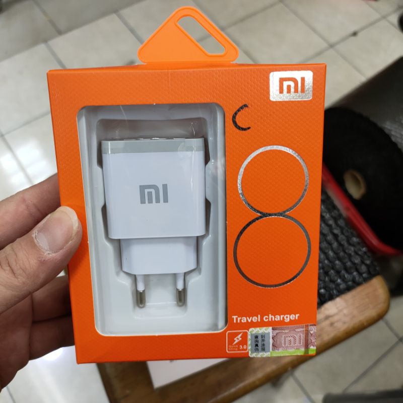 CHARGER MI8 TYPE C 9V 2A 18W FAST CHARGING QC 3.0 TRAVEL CHARGER XIAOMI