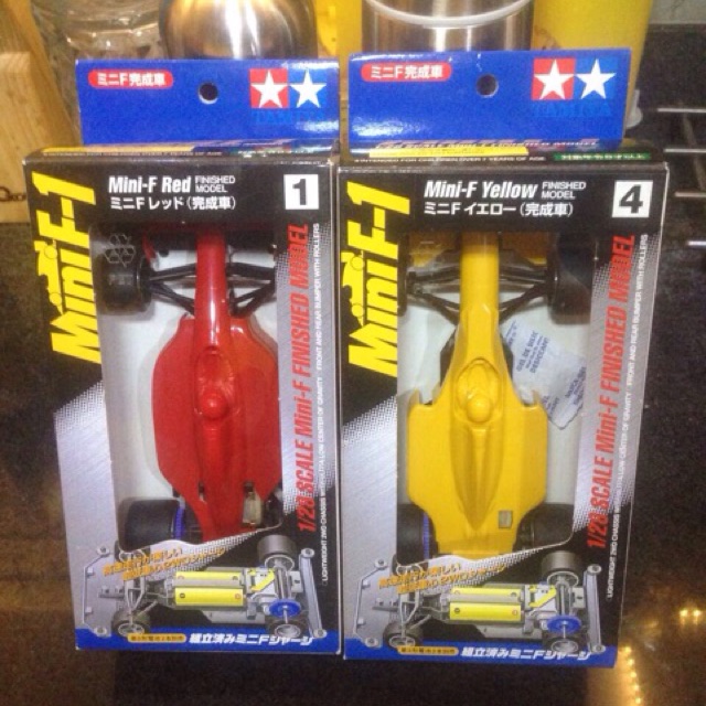 Tamiya mini4wd mini 4wd mini f-1 f1 formula 1 finished model yellow red