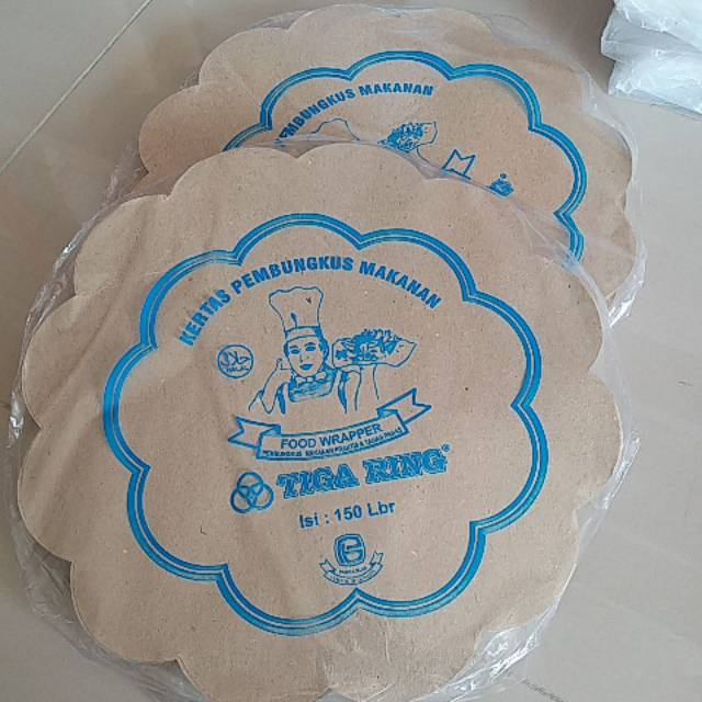 

Kertas Laminasi TIGA RING model kembang dijual per pack isi 150 lbr