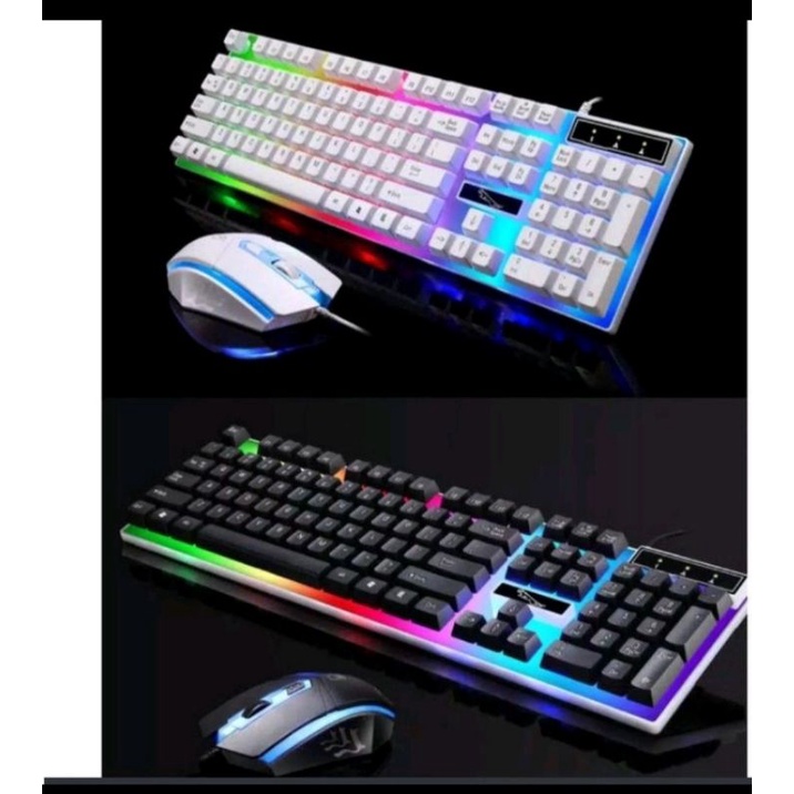 paket Keyboard mouse RGB