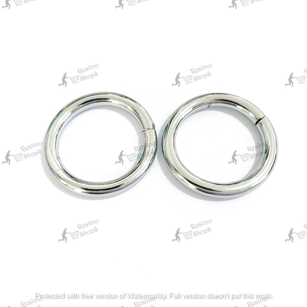 RING BULAT / RING O - 2.5CM NEKEL (KUALITAS TEBAL)