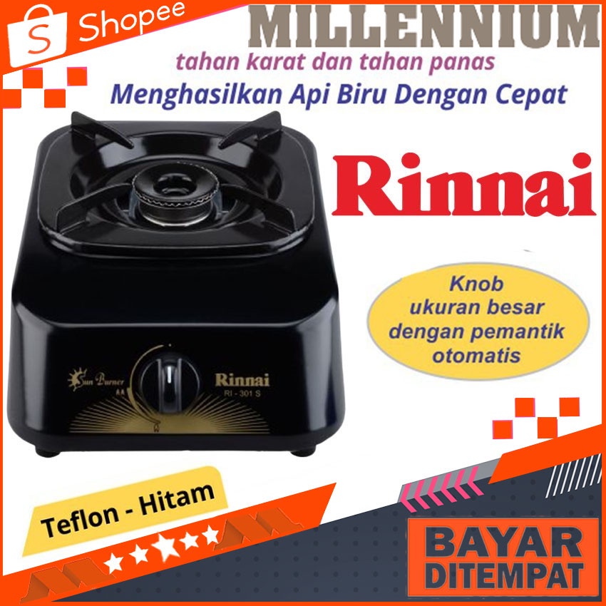 Rinnai RI 301S Kompor Gas 1 Tungku Kompor Gas Rinnai RI301S