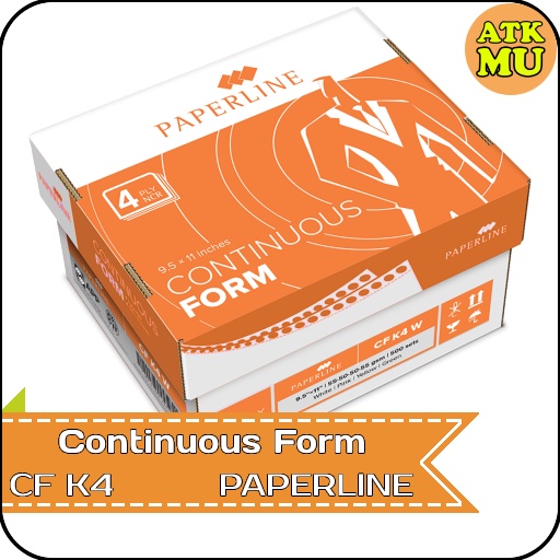 

Kertas Continuous Form 9,5" x 11" 4 PLY NCR K4 Paperline