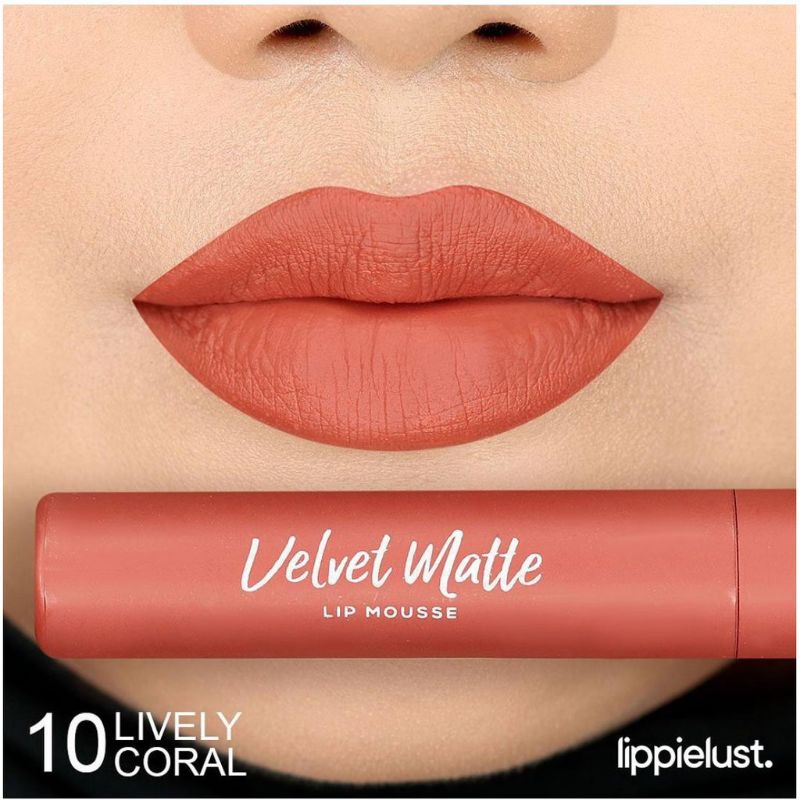 (COD) Wardah Velvet matte colorfit lipstik No. 10 ( Lively coral )