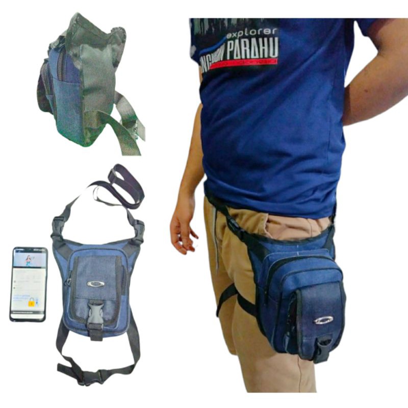 Tas Paha Pria Bahan Jeans Tas Selempang Pria Mini Tas Pinggang