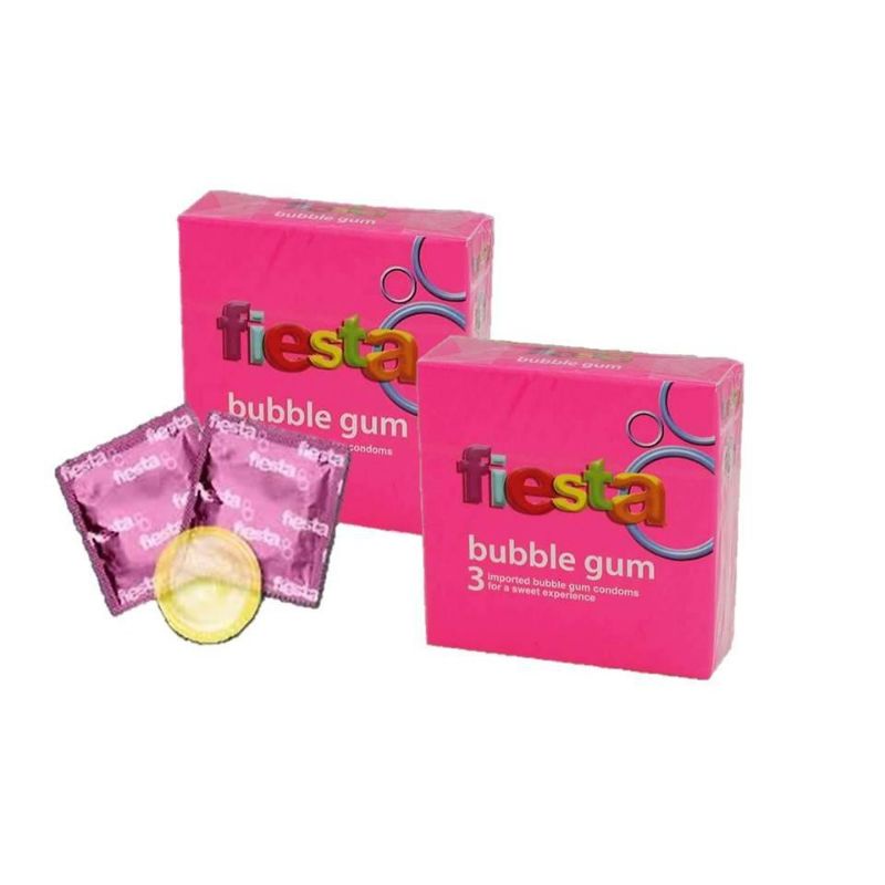 Kondom Fiesta Bubble Gum Permen Karet isi 3 pcs