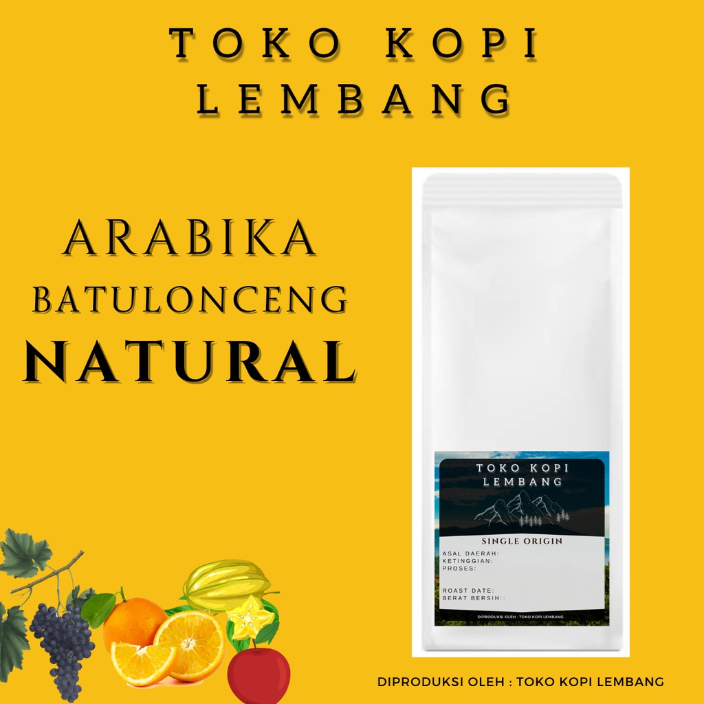 

KOPI ARABIKA BATULONCENG NATURAL 250GRAM