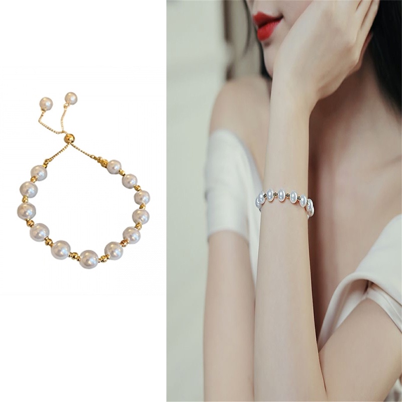 Gelang Desain Mutiara Mewah Mewah Fashion Korea