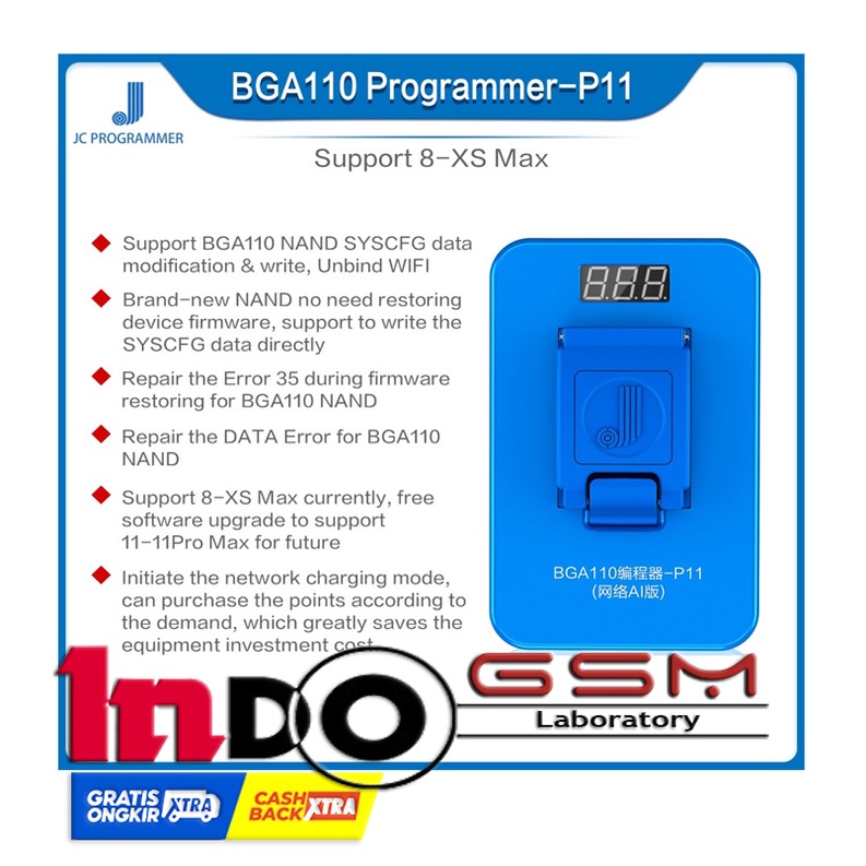 JCID P11 JC P11 Programmer BGA110 P11F Nand Programmer Support 8-11Pro Max