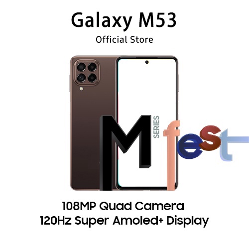 Handphone Galaxy M53 5G RAM 12/512GB ROM  6.7 inches screen HD kamera HP murah Smartphone Android