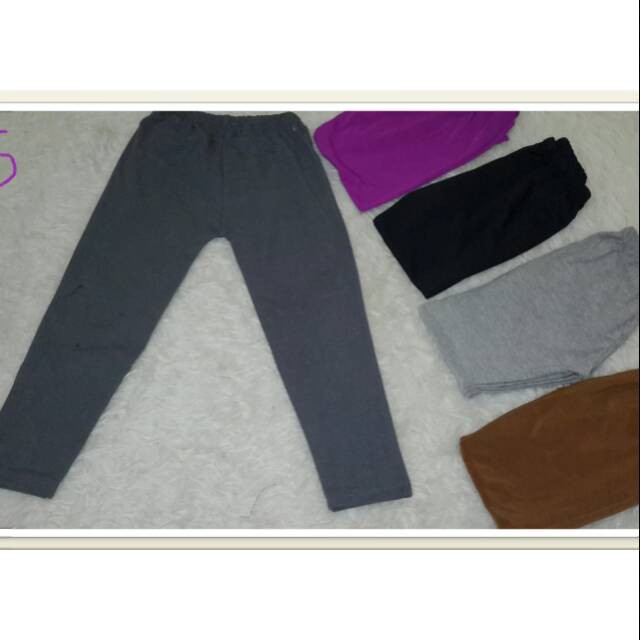 Leging anak polos-  legging anak perempuan size 5 tahun,- leging polos