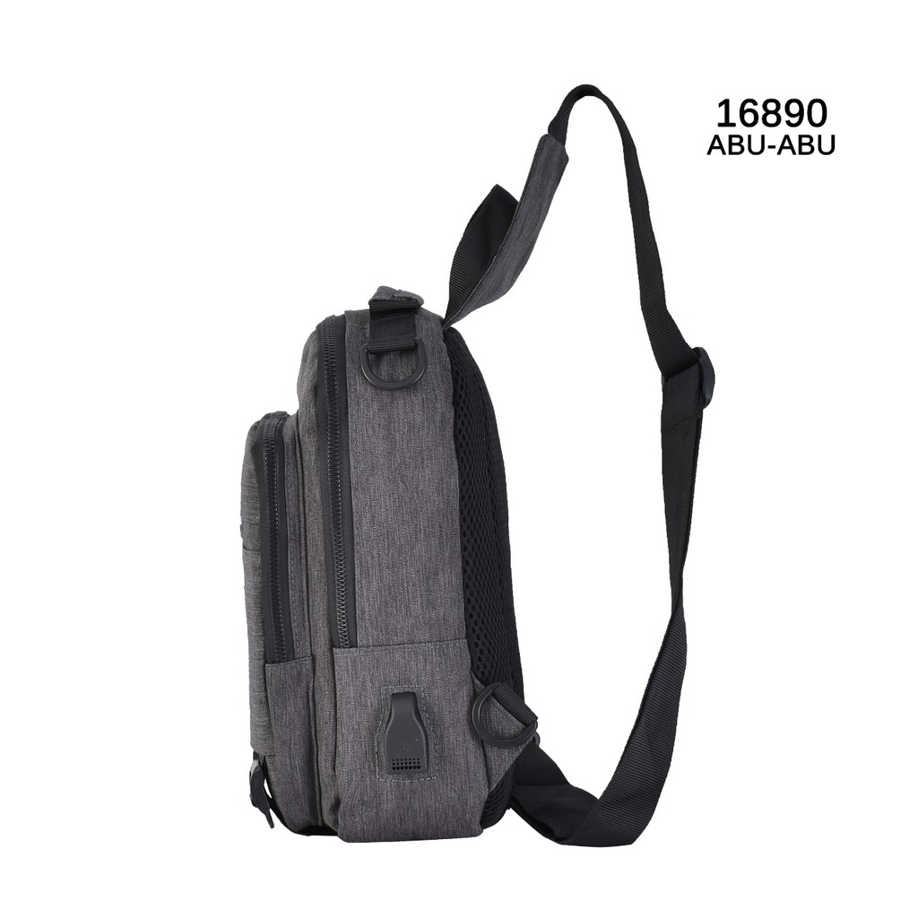 Tas Selempang Fashion 16890 Bisa dijadikan Tas Dada, Slempang(Free Kabel USB Extension)