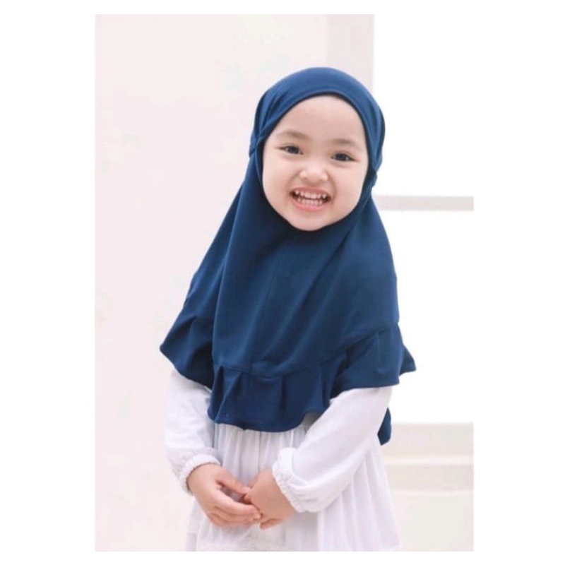 kerudung anak SYAQILA  / hijab instan anak jersey 0-2thn