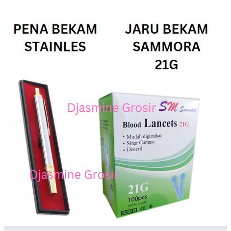 Paket Pen Bekam dan Lancet Medilace Sammora