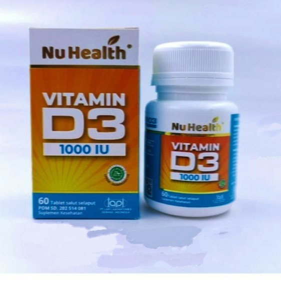 D3-Vit D3 1000-Nu Health Vitamin D3 1000 IU isi 60 - VITAMIN D