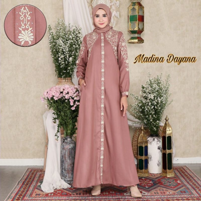Gamis Madina Dayana // Gamis bordir // Tuyobo Premium