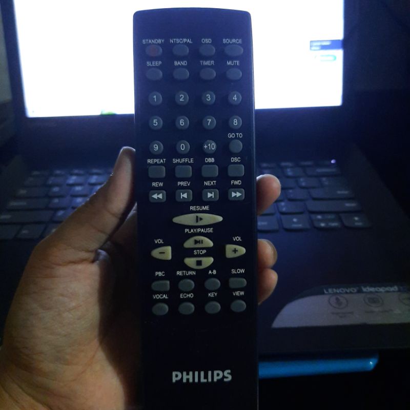 REMOTE REMOT DVD PHILIPS NTSC PAL ORIGINAL ASLI