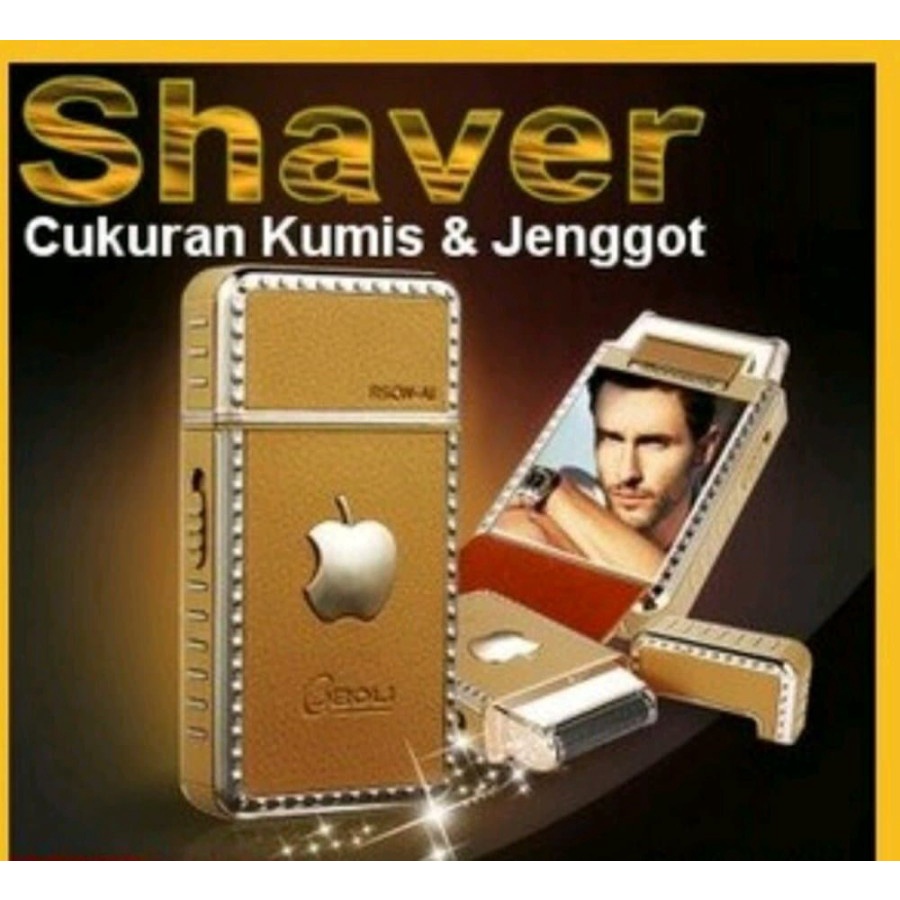 Promo Terbaru!!! Alat Mesin Pencukur Kumis / Jenggot / Jambang RSCW-A1 Dengan Model Simple Pengisian Sistem Charger Original