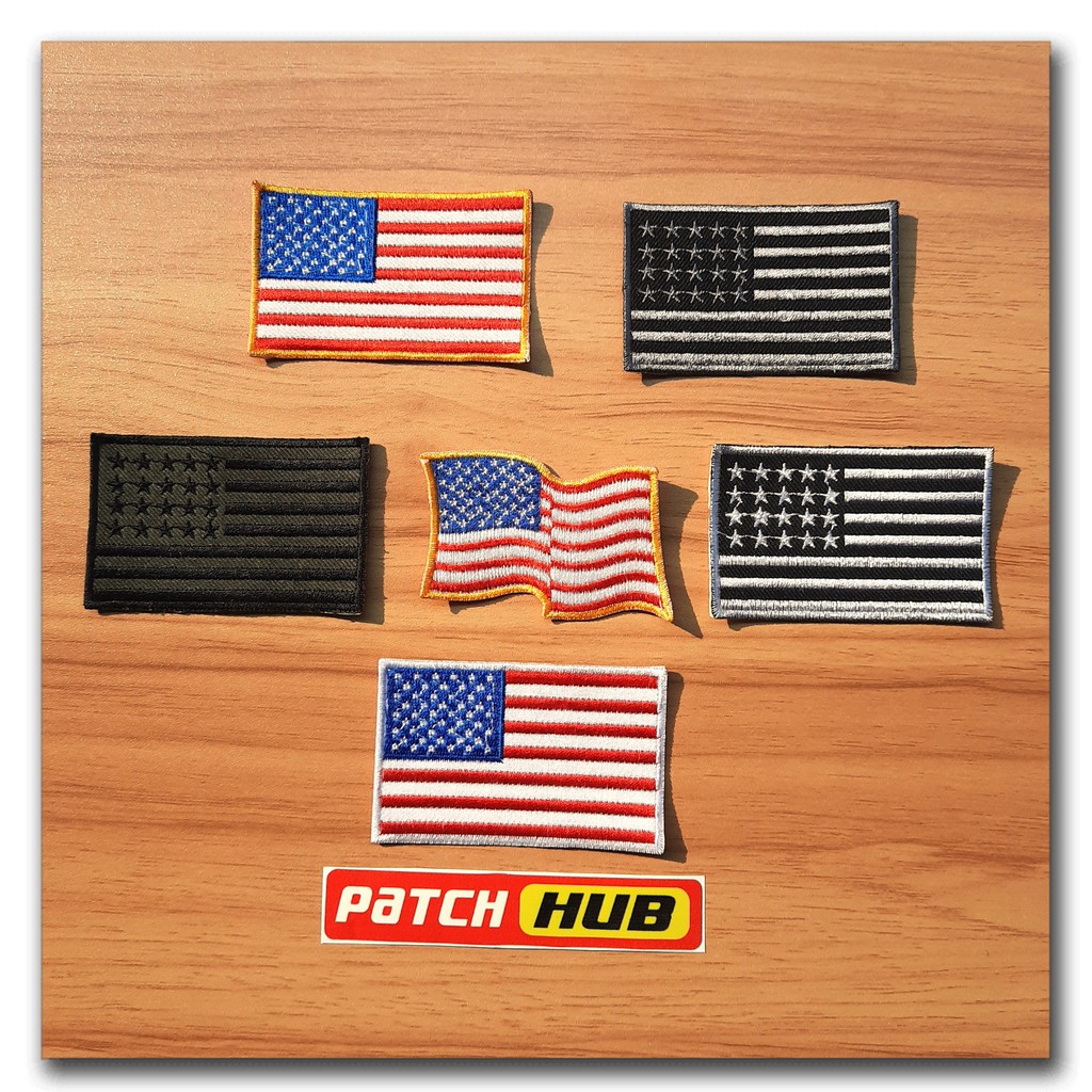 PATCH BENDERA AMERIKA BORDIR FLAG US