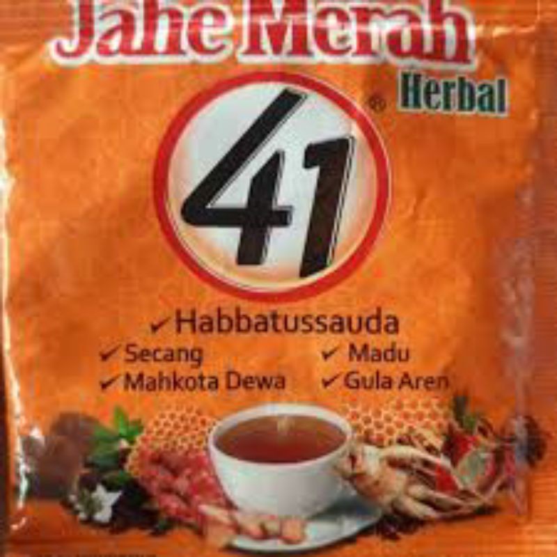 

Jahe Merah 41 Herbal Original 10 Sachet / 1 Renceng