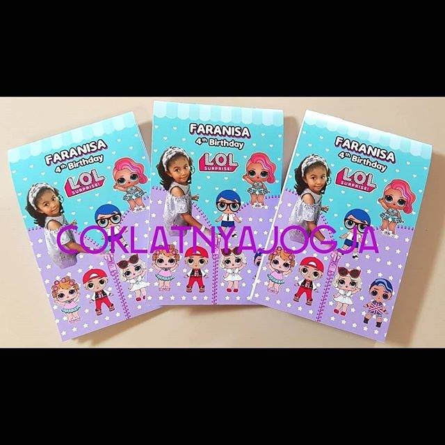 

(PO 13hr kerja, MIN 20) Birthday Souvenir Memo / Notes Mini Tema LOL Surprise