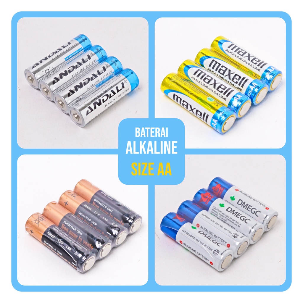 Baterai Battery Batre Duracell Alkalin Alkaline AA / A2 Original SALE