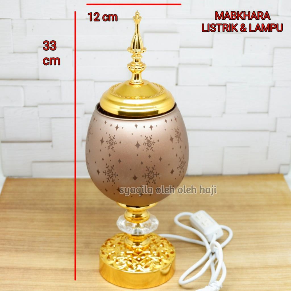 Prapen Buhur Listrik Lampu Mabkhara Buhur Electrik Modern Tungku Aromaterapi Wadah Buhur Cantik Pendupaan Antik