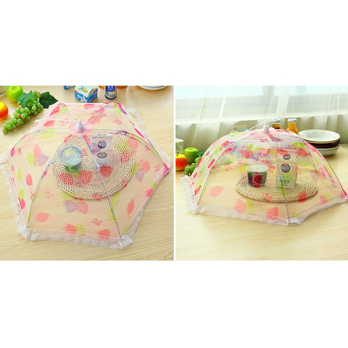 Dijual Tudung saji lipat bentuk payung umbrella tudung saji meja makan