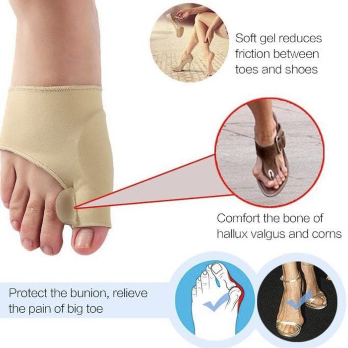 Bunion Corrector Hallux Valgus Terapi Big Toe Separator Silikon Insole