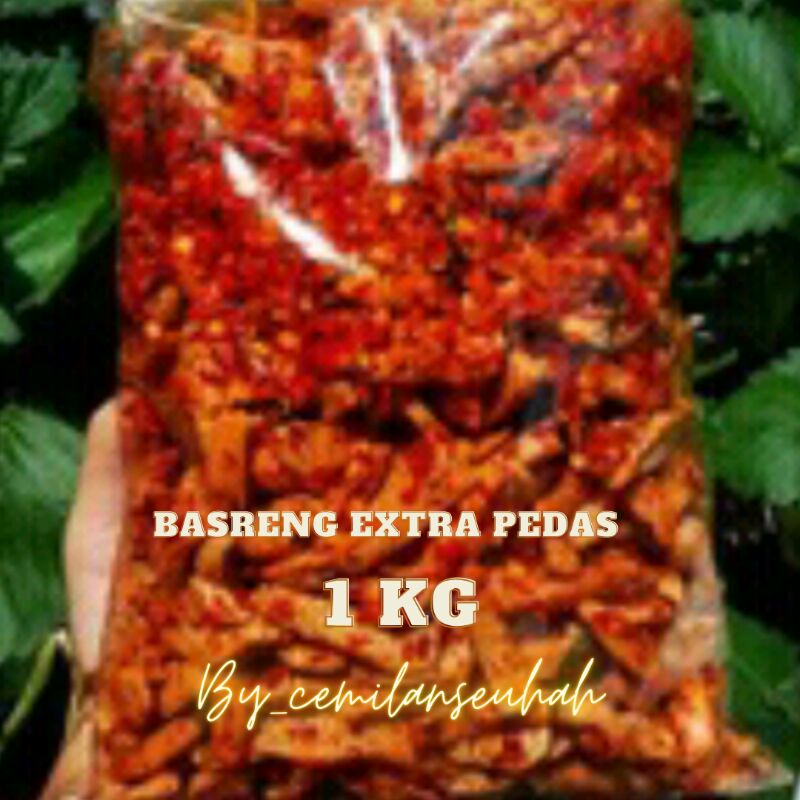 Basreng EXTRA PEDAS NAMPOOL daun jeruk isi 1kg