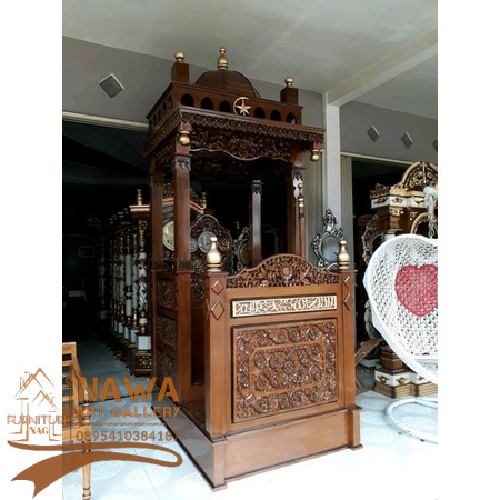 mimbar masjid jati furniture jepara