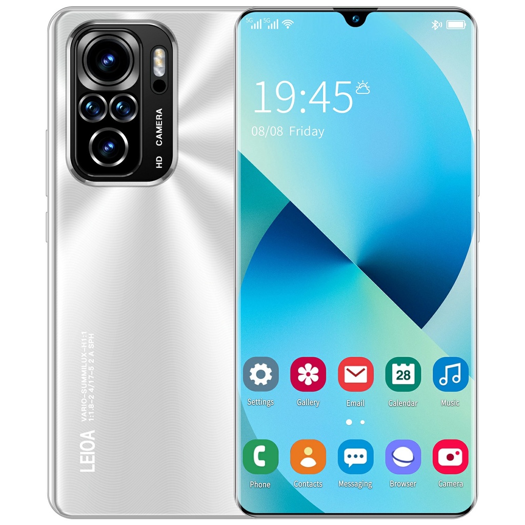 【 Produk Baru hp 】 Ponsel  Pintar Baru Note10 Pro Android 10.0 Layar HD 7,2 inci 4G/5G HP Original wajah unlock Handphone Android Free Aksesoris-White