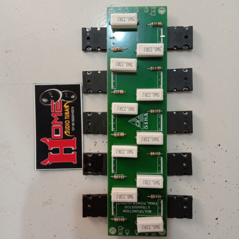 TRANSISTOR FINAL TOSHIBA 5 SET PLUS PCB